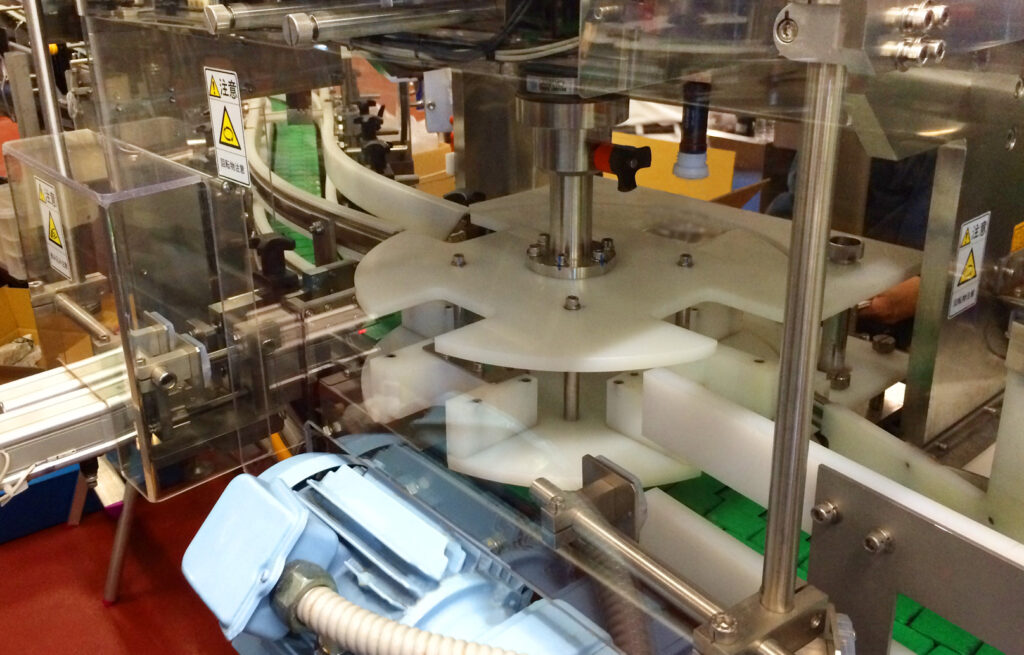 飲料充填重量・温度測定用パーツフィーダー